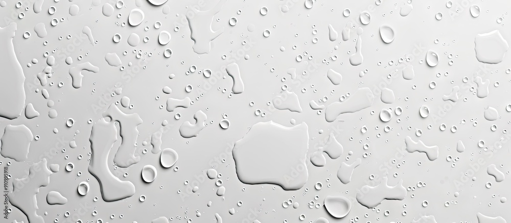 Poster White background with water drops pattern ideal for copy space image