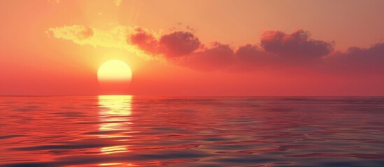 Obraz premium High resolution image of a sunset with copy space image included