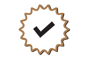 Verified badge profile set. Instagram verified badge. Social media account verification icons. Blue check mark icon. Profile verified badge. Guaranteed signs. Vector 10 eps