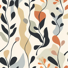 Abstract Floral seamless pattern