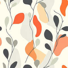 Abstract Floral seamless pattern