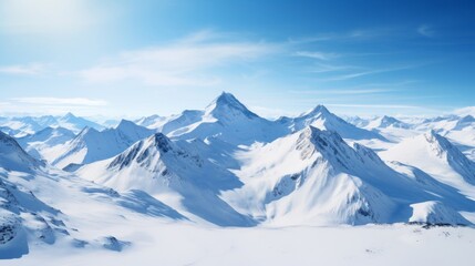 Drone minimalist mountain landscape aerial view