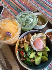 chicken and vegetable salad