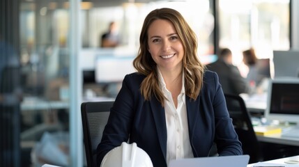 Fototapeta premium The professional woman at desk