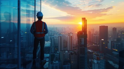 Fototapeta premium Long-term Planning: Major corporations leverage their resources for strategic long-term planning, resulting in enduring cost reductions and more stable financial outcomes. 