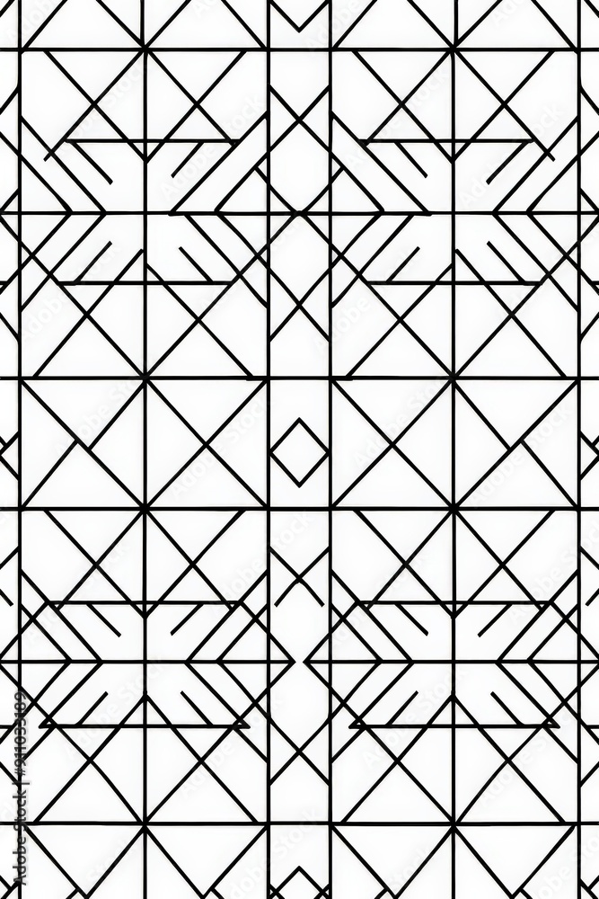 Poster This image features a complex geometric pattern with intersecting lines that form various shapes and angles, giving a modern abstract feel suitable for artistic projects.