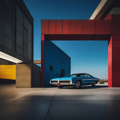 Neo Brutalism: Bold Geometric Shapes and Vibrant Solid Colors in Architectural Design