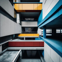 Neo Brutalism: Bold Geometric Shapes and Vibrant Solid Colors in Architectural Design