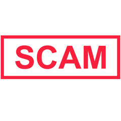 Scam. Fraud icon, vector illustration