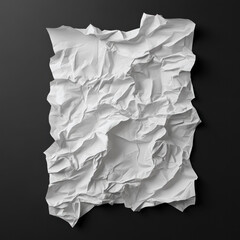 Obraz premium A crumpled white paper poster sits on a rustic wooden table with paint splatters scattered about By Generated AI