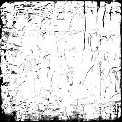 Grunge Texture Overlay in Black and White - Artistic Distressed Sketch