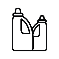 Obraz premium washing detergent line icon vector design in trendy style