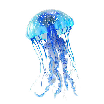 recommend clip art: Blue jellyfish clip art