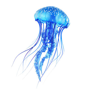 recommend clip art: Blue jellyfish clip art