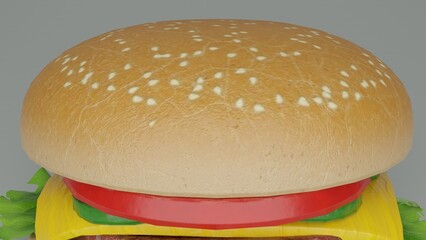 hamburger with different different background