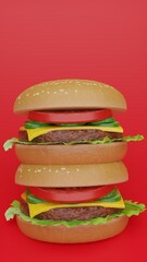 Large Size Hamburger