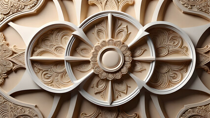 abstract geometric composition,digital art works. Computer generated graphics.