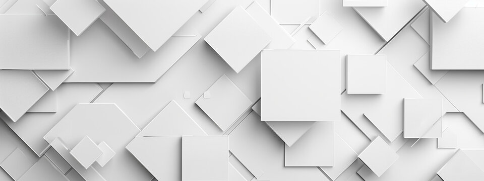 abstract concept geometry background with squire shapes, Abstract white  background. Vector graphics.