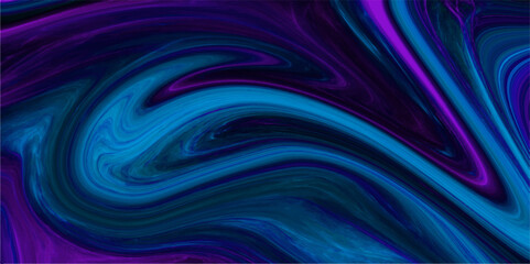 A mesmerizing swirl pattern with a psychedelic vector design. Blue purple neon smooth liquid waves abstract background. Blue liquid marble vector background