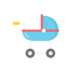 Baby Stroller vector icon