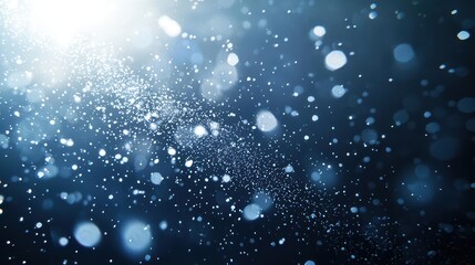 Abstract blue background with bokeh and light effects.