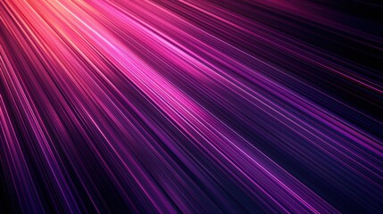 Fototapeta premium A lot of bright purple lines arranged on a black background. Background