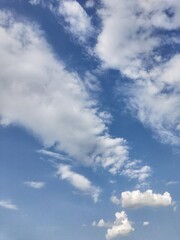 Obraz premium blue sky with white clouds