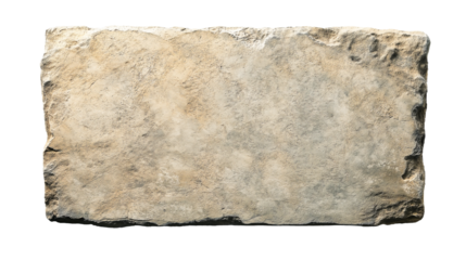 old stone sign board plate weathered ancient blank stone brick cut out
