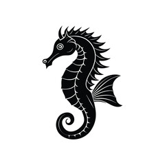 Obraz premium seahorse silhouette
