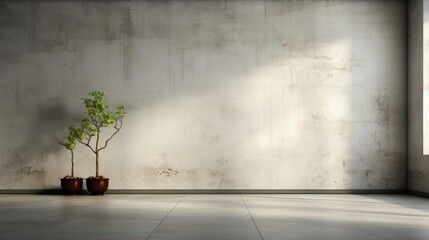 Minimalist Concrete Interior Spaces.