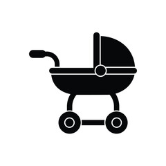 Baby Stroller vector icon