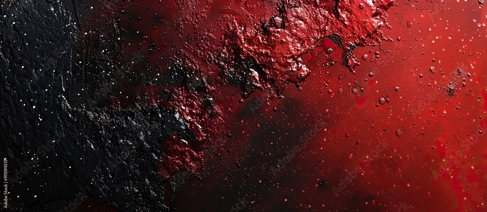 Poster abstract background with a red and black color gradient featuring a grainy texture effect for a uniq