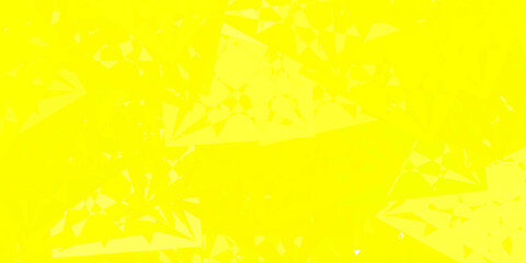Light Yellow vector texture with random triangles.