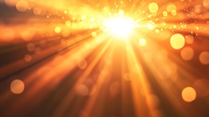 Naklejka premium Sunburst Illumination with Bokeh