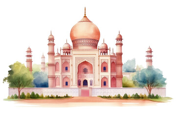 Fototapeta premium PNG India architecture building dome.
