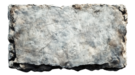 old granite stone sign board plate weathered ancient blank stone brick cut out