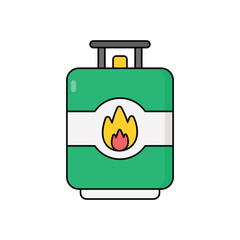 Gas cylinder vector icon