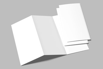 Trifold Brochure Blank mockup