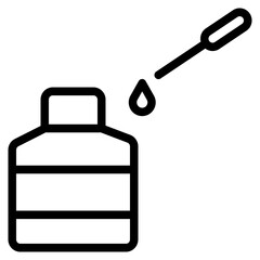 Obraz premium Chinese Ink Icon in Line Style