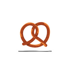 A bright pretzel for a big holiday, a traditional national pastry.