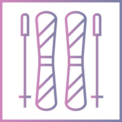 Snowboard Icon Design