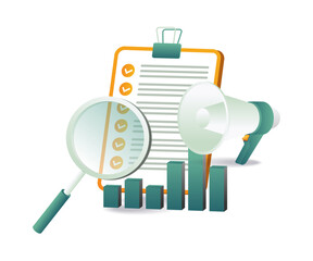 Checklist for SEO campaign with analytics for business optimization