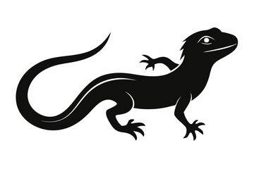 lizard icon, Lizard vector silhouette illustration
