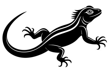 lizard icon, Lizard vector silhouette illustration

