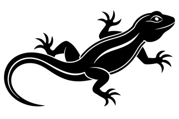 lizard icon, Lizard vector silhouette illustration
