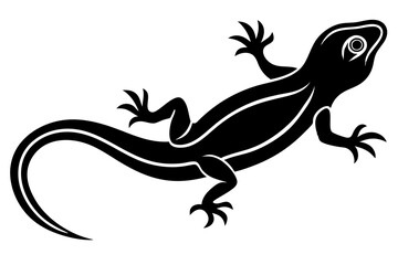 lizard icon, Lizard vector silhouette illustration

