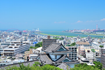 和歌山城天守閣からの眺め　和歌山県和歌山市