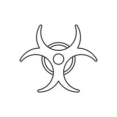 Biohazard  vector icon