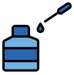 Chinese Ink Icon in Filled Line Style