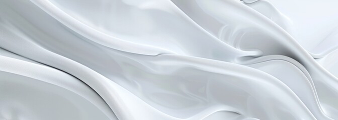 Obraz premium Abstract White Fabric Drapery
